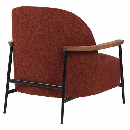 Sejour Fully Upholstered Lounge Chair With Armrest