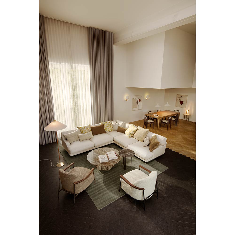 Sejour Fully Upholstered Lounge Chair With Armrest