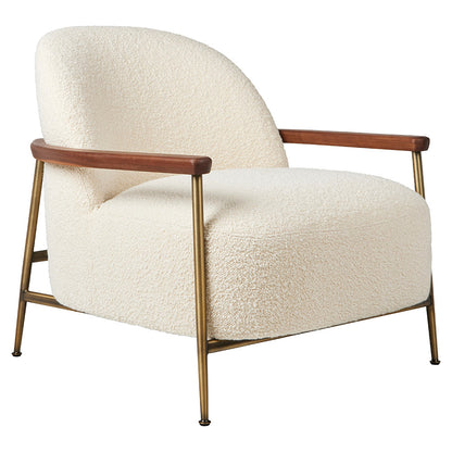 Quick Ship Sejour Fully Upholstered Lounge Chair With Armrest