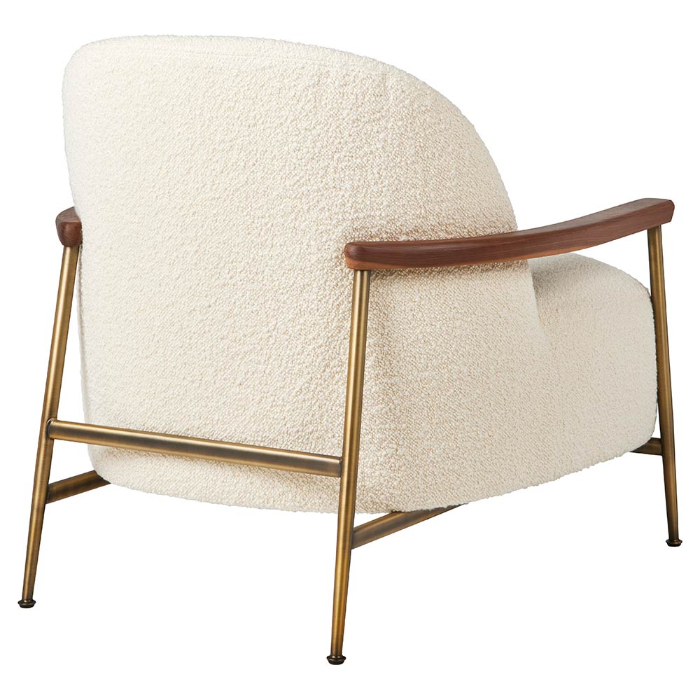 Quick Ship Sejour Fully Upholstered Lounge Chair With Armrest