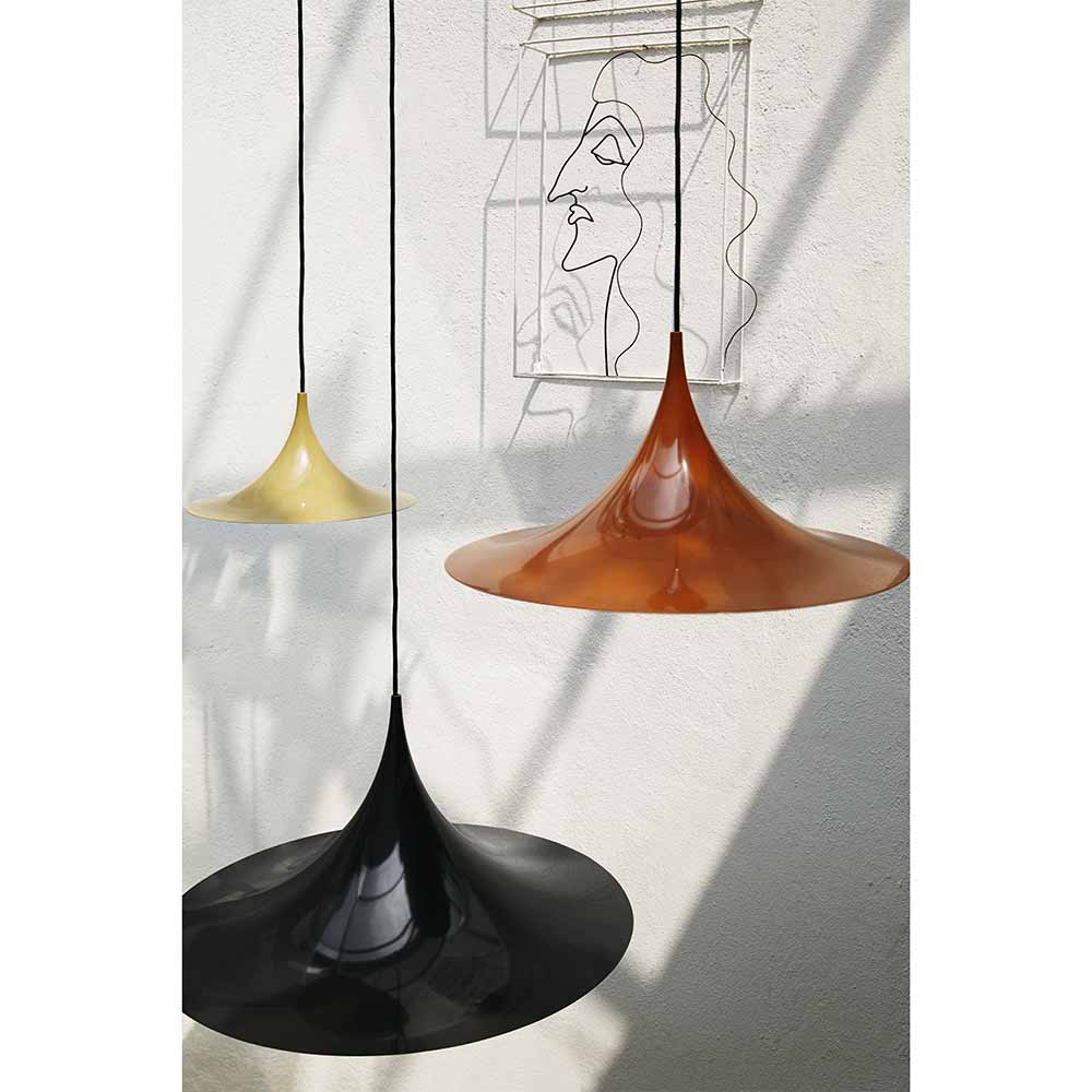 Cocoa☆ Semi Pendant - Dark Cocoa Glossy – Rouse Home