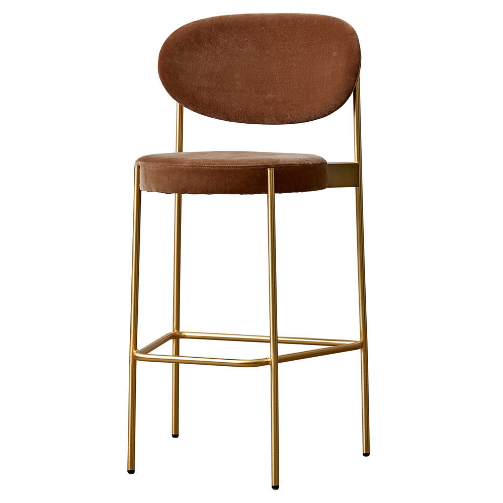 Series 430 Bar Stool - Brass Frame