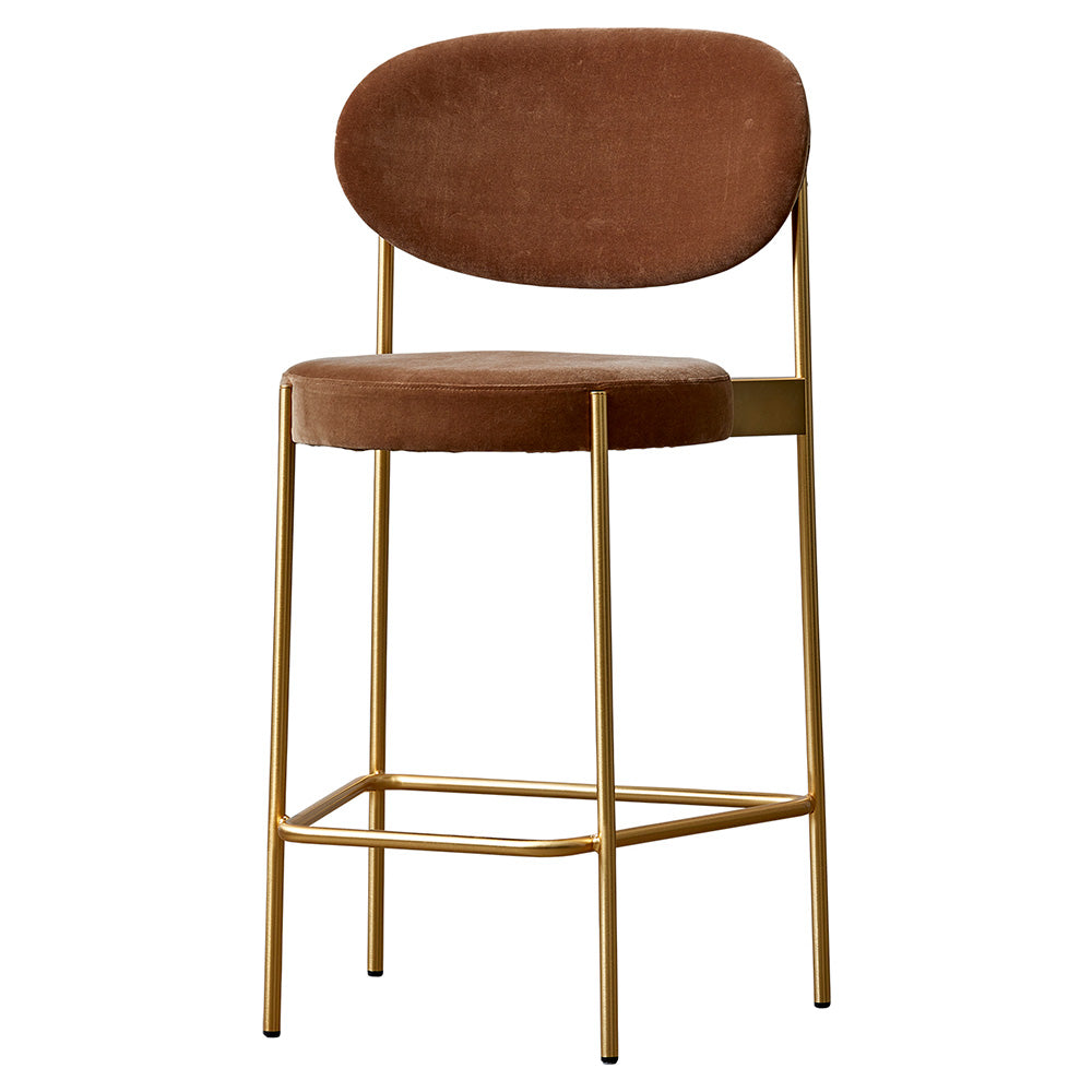 Series 430 Bar Stool - Brass Frame