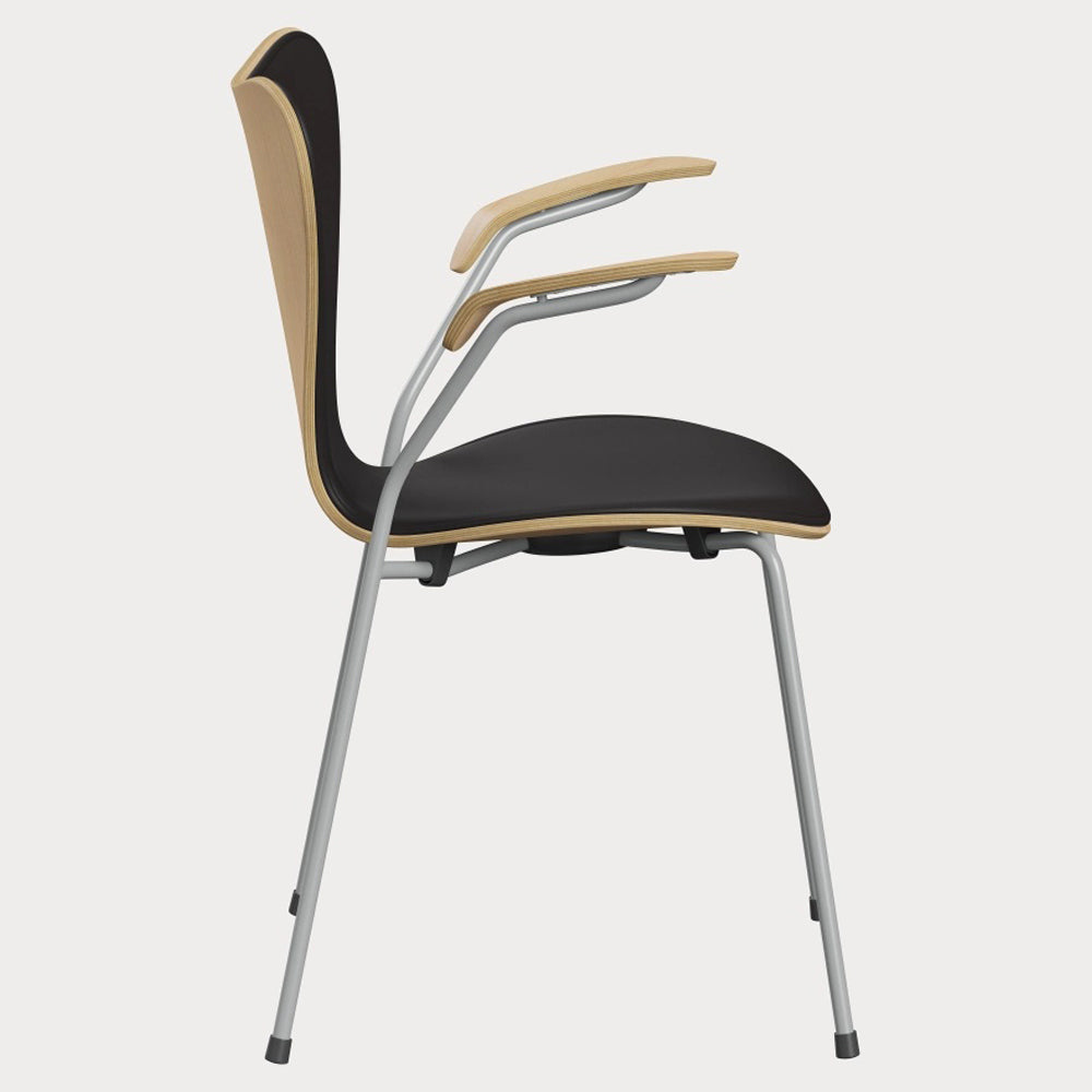 Series 7 Front Upholstered Armchair - Natural Veneer