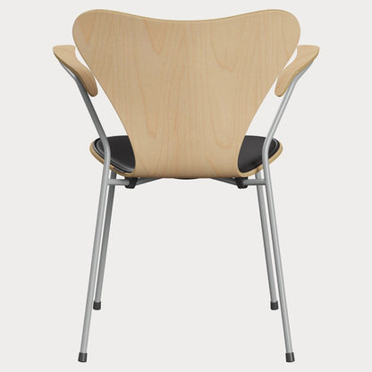 Series 7 Front Upholstered Armchair - Natural Veneer