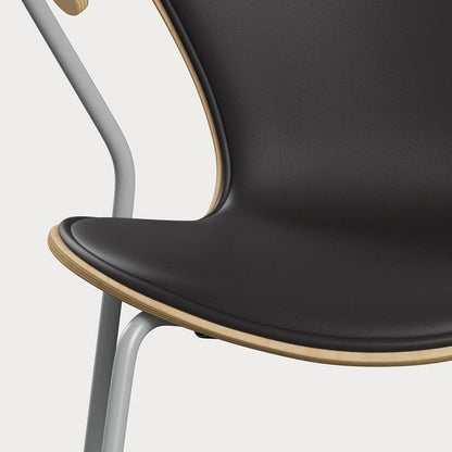 Series 7 Front Upholstered Armchair - Natural Veneer