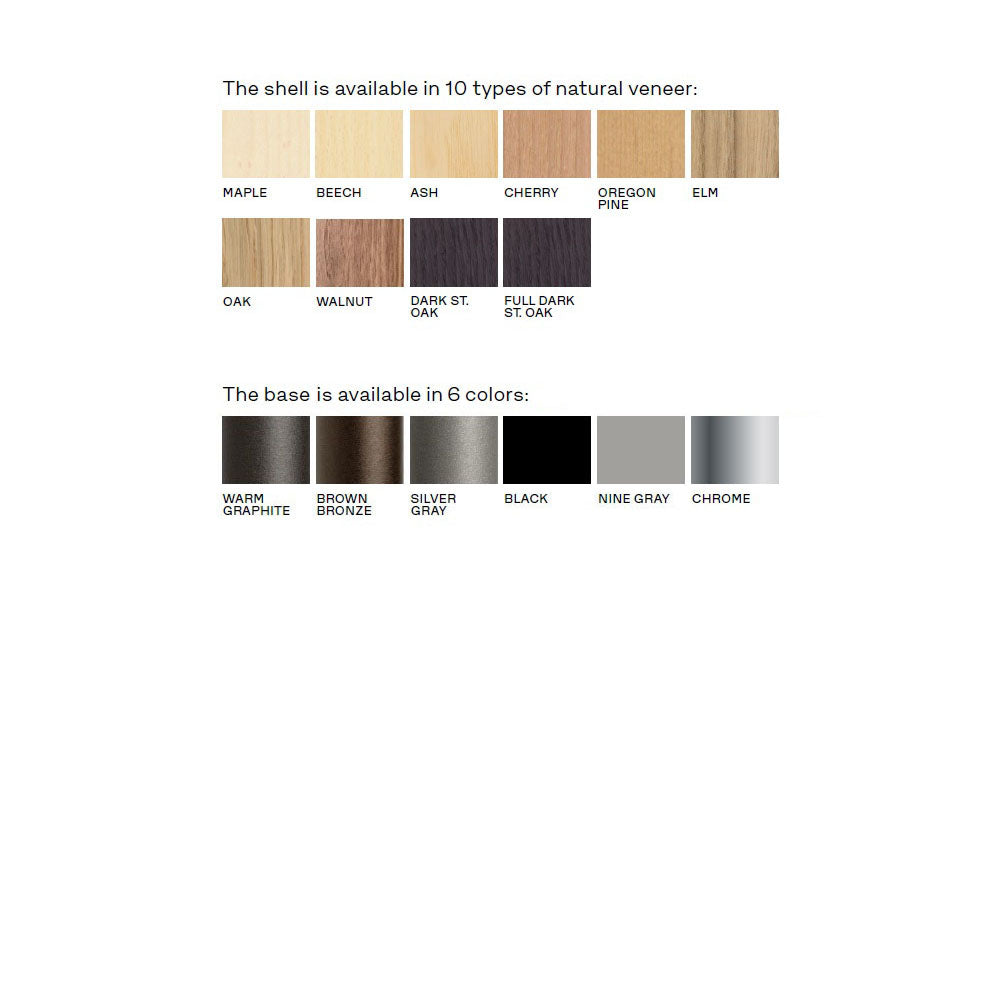 Series 7 Front Upholstered Chair - Natural Veneer