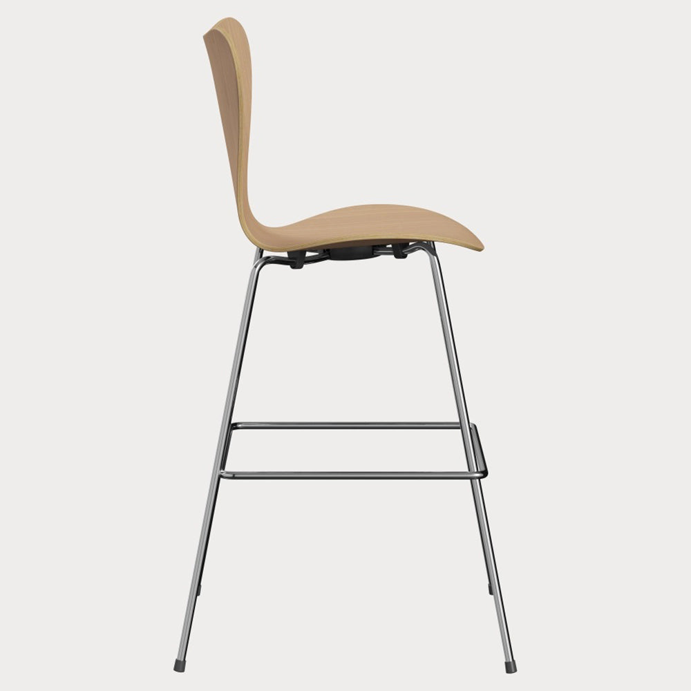 Series 7 Unupholstered Bar Counter Stool - Natural Veneer