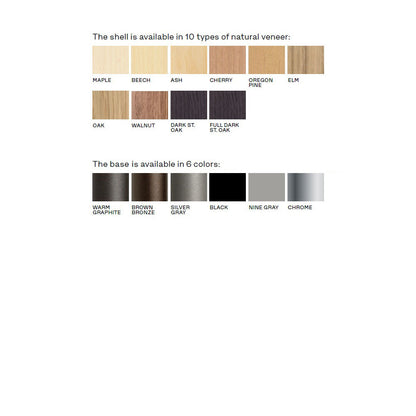 Series 7 Unupholstered Bar Counter Stool - Natural Veneer