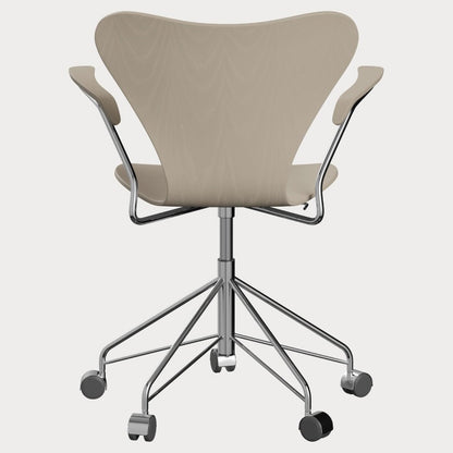 Series 7 Unupholstered Swivel Armchair - Colored Ash