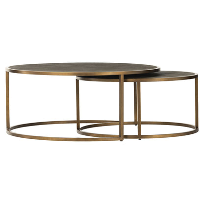 Shagreen Nesting Coffee Table - Gray Shagreen