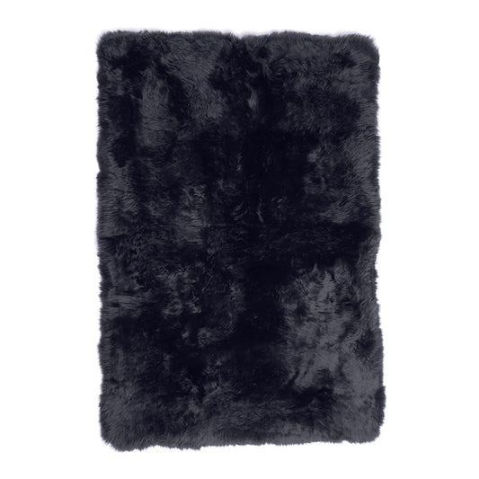Shearling Longwool Rug - Black