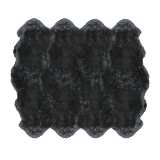 Sheepskin Octo Pelted Rug - Steel