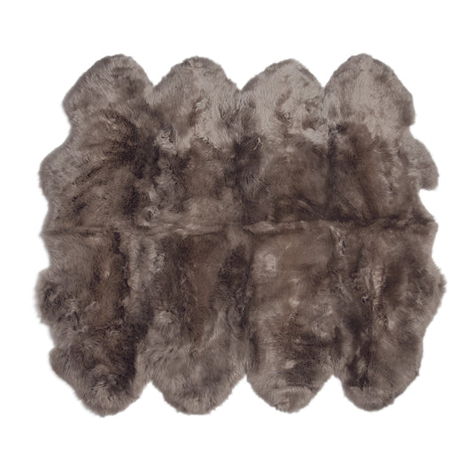 Sheepskin Octo Pelted Rug - Vole