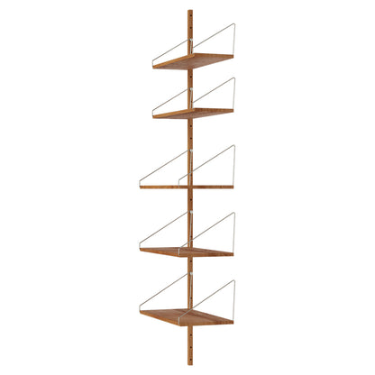 Shelf Library Add-on Section - 24.31"W x 72.91"H, Natural Oak