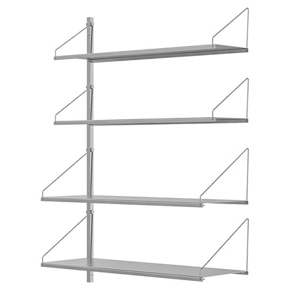 Shelf Library Add-on Section - 31.99"W x 42.67"H, Stainless Steel