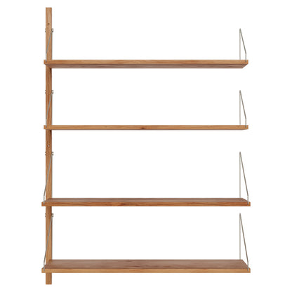 Shelf Library Add-on Section - 32.18"W x 45.2"H, Natural Oak