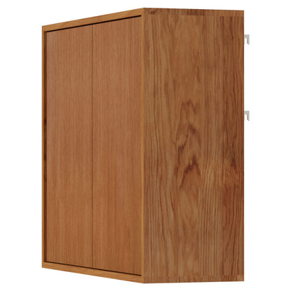 Shelf Library Cabinet - Medium, Natural Oak