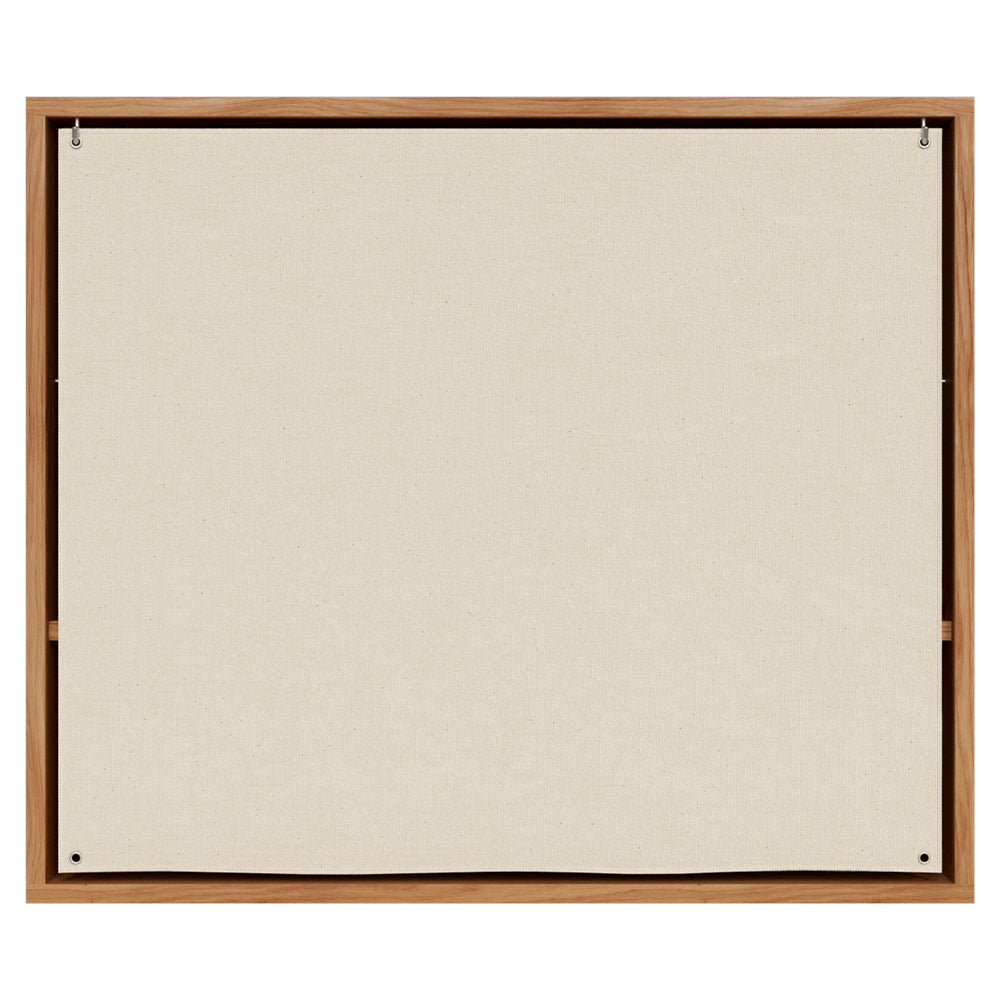 Shelf Library Canvas Cabinet - Natural Oak, Canvas