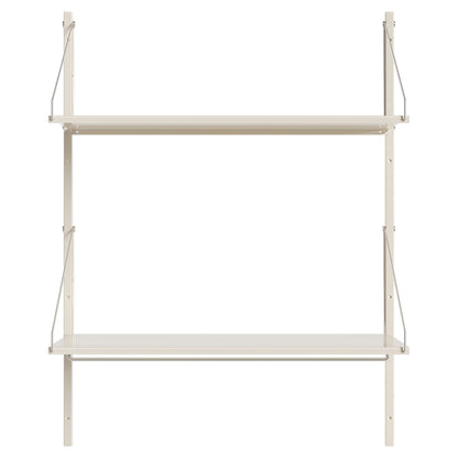 Shelf Library Hanger Section -32.48"W x 42.67"H, Warm White Steel