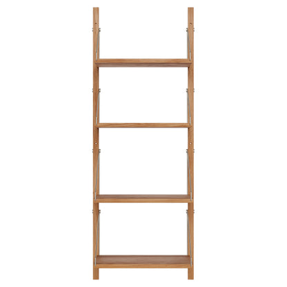Shelf Library Single Section - 17.12"W x 45.2"H, Natural Oak
