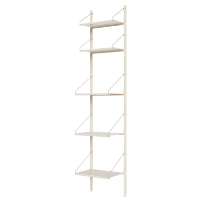 Shelf Library Single Section - 17.12"W x 72.91"H, Warm White Steel