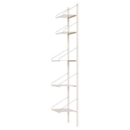 Shelf Library Single Section - 17.12"W x 72.91"H, Warm White Steel