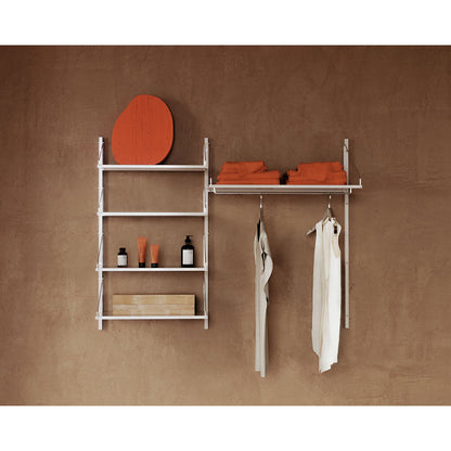 Shelf Library Single Section - 24.61"W x 42.67"H, Warm White Steel