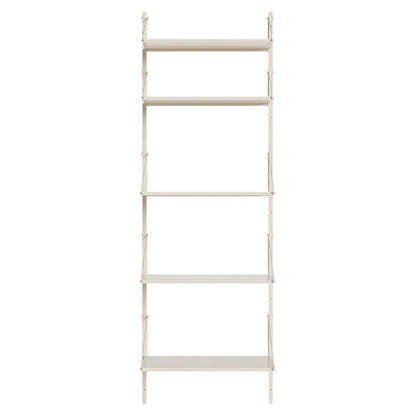 Shelf Library Single Section - 24.61"W x 72.91"H, Warm White Steel