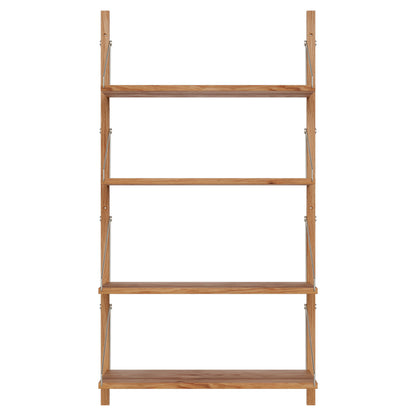 Shelf Library Single Section - 25"W x 45.2"H, Natural Oak