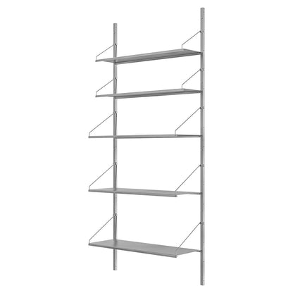 Shelf Library Single Section - 32.48"W x 72.91"H, Stainless Steel