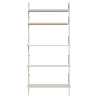 Shelf Library Single Section - 32.48"W x 72.91"H, Warm White Steel
