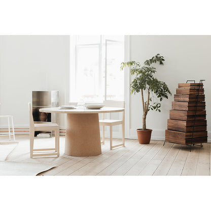 Sintra Dining Table - White Marble, Cork