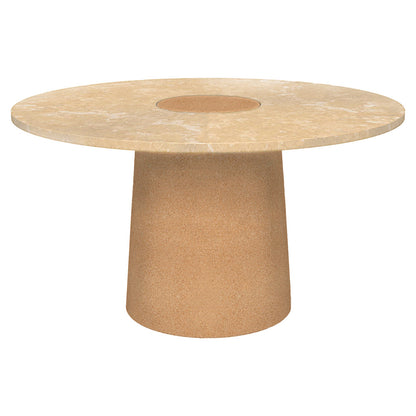 Sintra Dining Table - Yellow Limestone, Cork