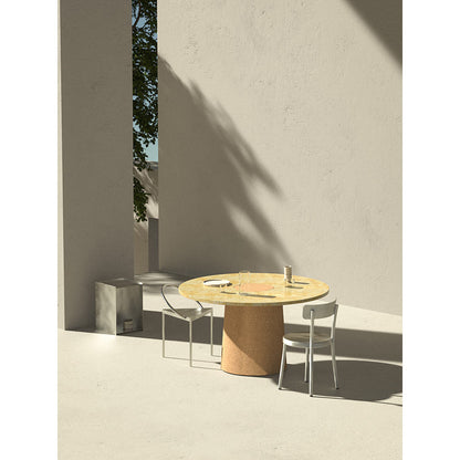 Sintra Dining Table - Yellow Limestone, Cork