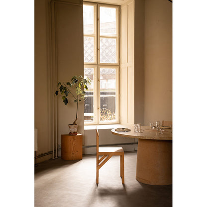 Sintra Dining Table - Yellow Limestone, Cork