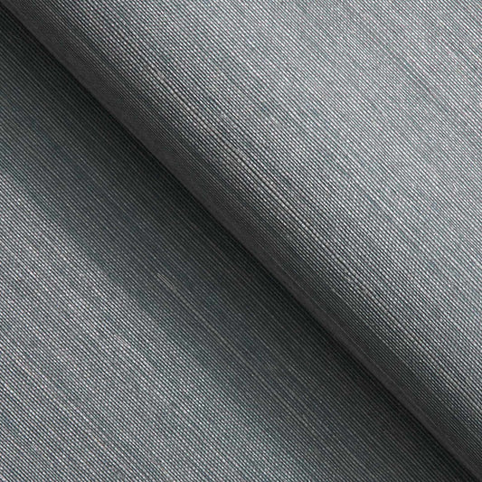 Sisal Metallic Grasscloth Wallpaper - Light Blue Silver Tipped
