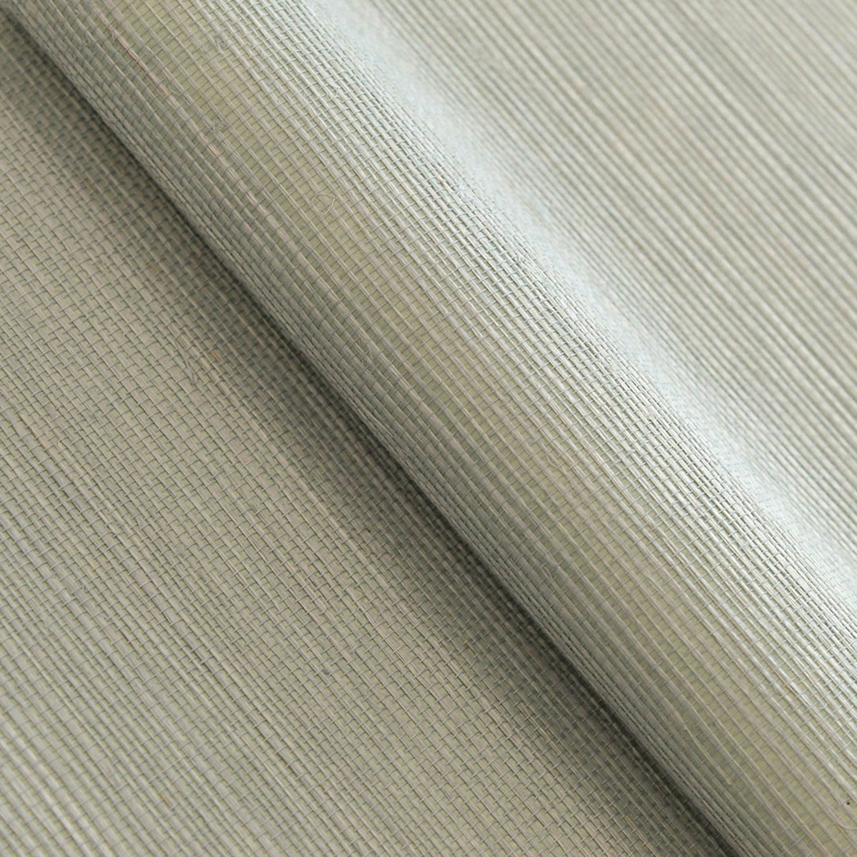 Sisal Monochromatic Grasscloth Wallpaper - Blue Sage