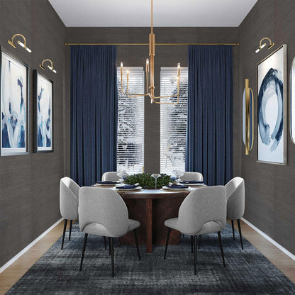 Sisal Monochromatic Grasscloth Wallpaper - Dark Roast Brown