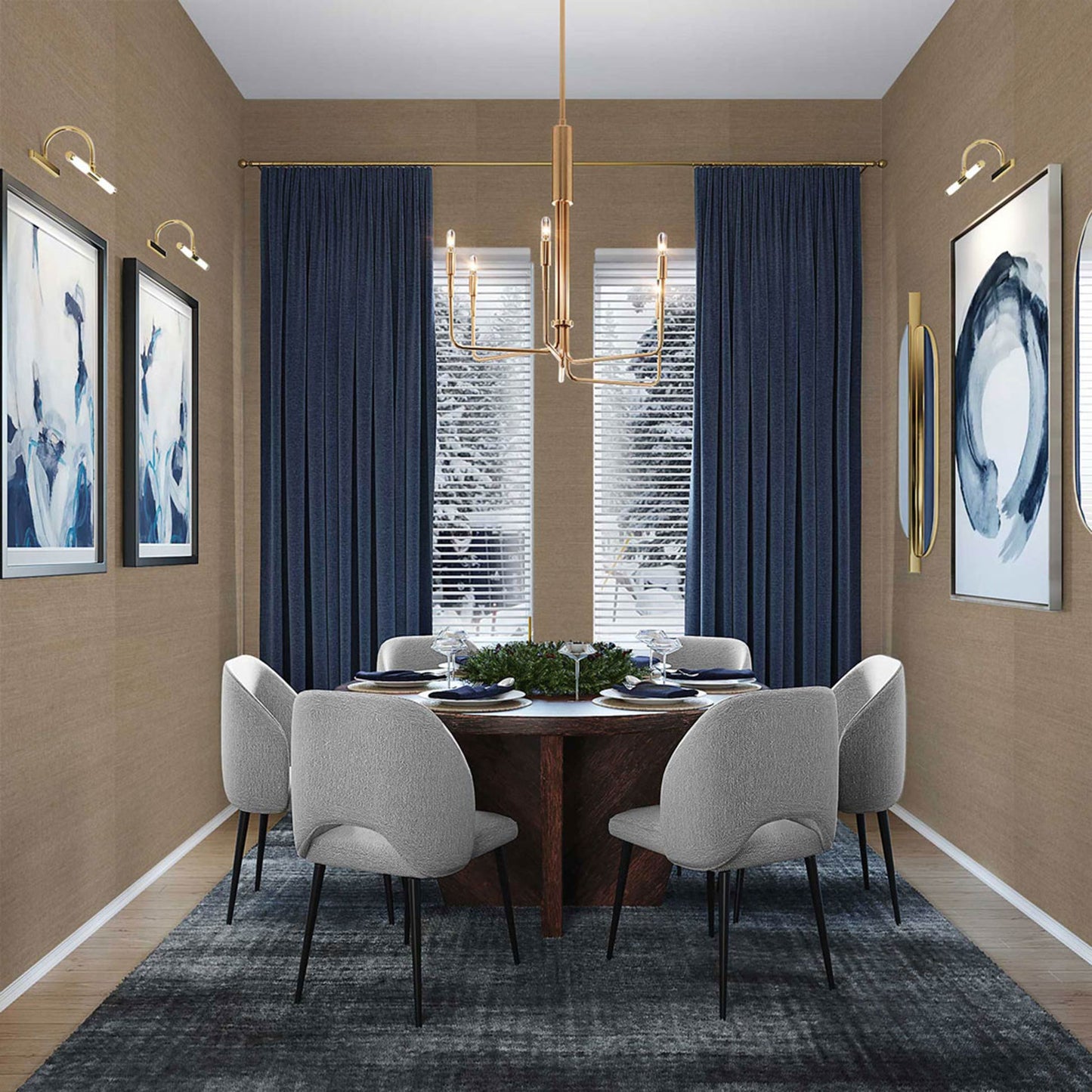 Sisal Monochromatic Grasscloth Wallpaper - Earthy Mushroom