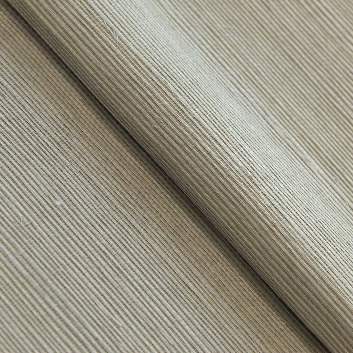 Sisal Monochromatic Grasscloth Wallpaper - Matte Taupe