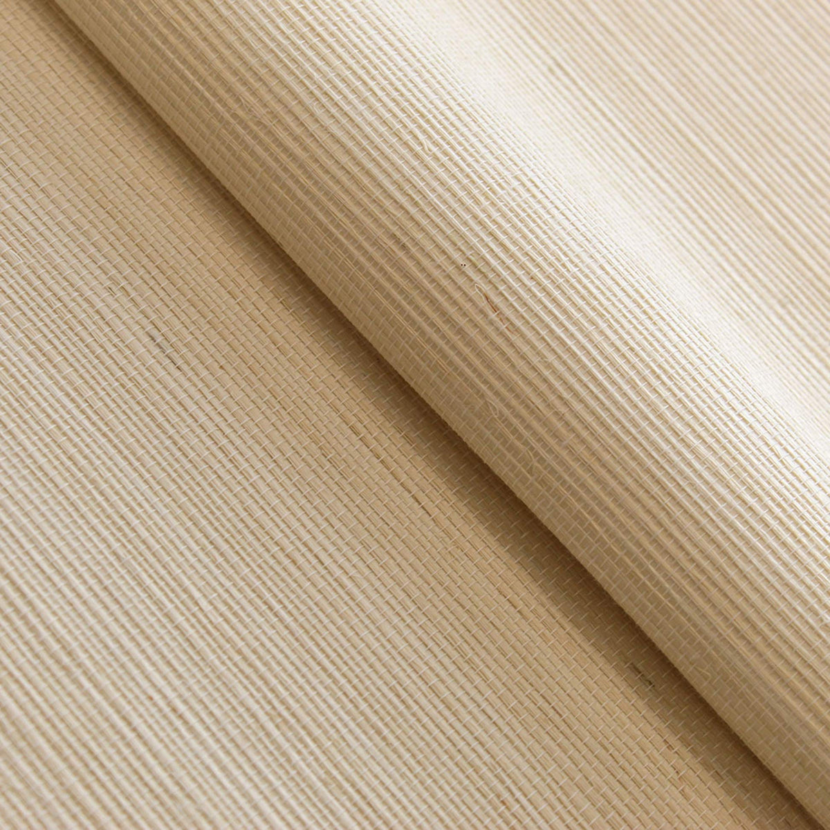 Sisal Monochromatic Grasscloth Wallpaper - Natural Light