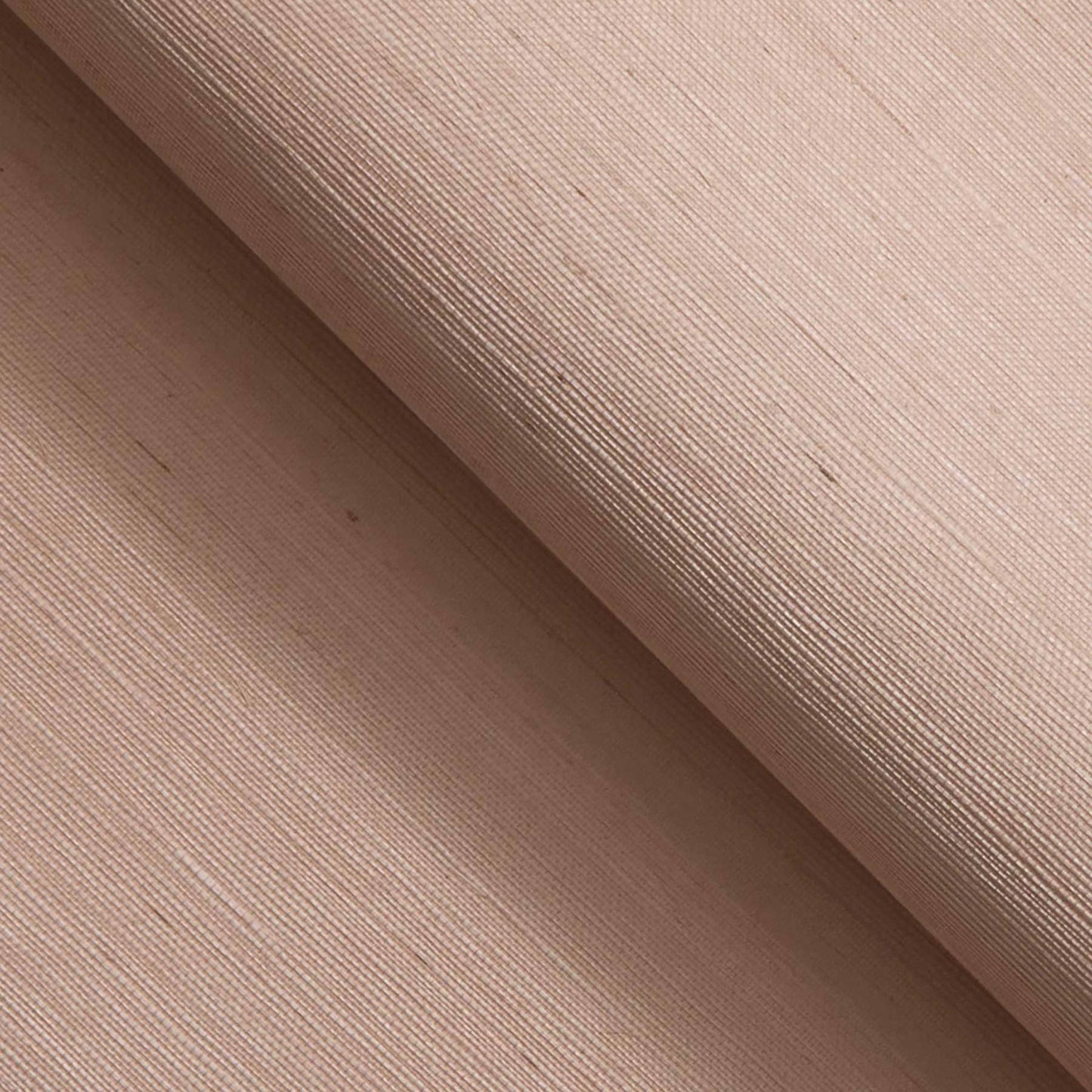 Sisal Monochromatic Grasscloth Wallpaper - Pale Blush Pink