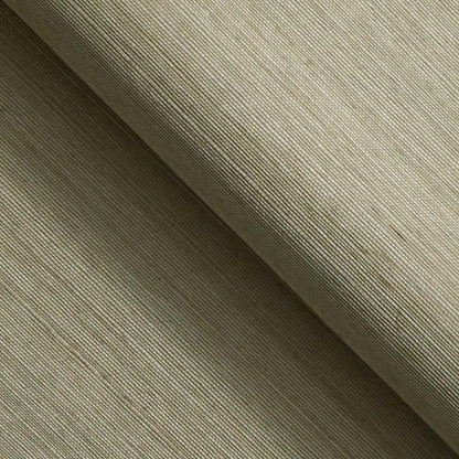 Sisal Monochromatic Grasscloth Wallpaper - Soft Sage Green