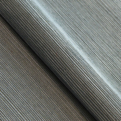 Sisal Monochromatic Grasscloth Wallpaper - Steel Blue