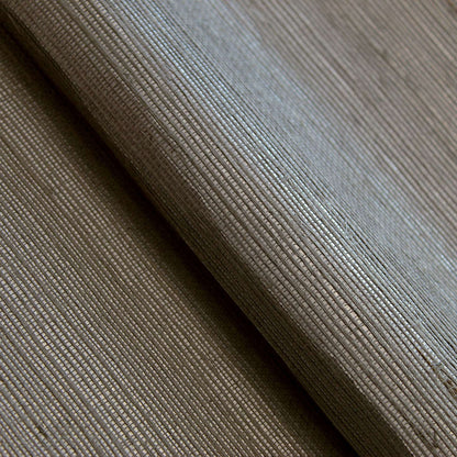 Sisal Monochromatic Grasscloth Wallpaper - Truffle