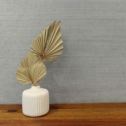 Sisal Tonal Hues Grasscloth Wallpaper - Heathered Bluestone