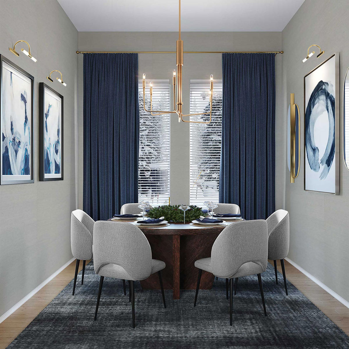 Sisal Tonal Hues Grasscloth Wallpaper - Light Natural on Pale Blue