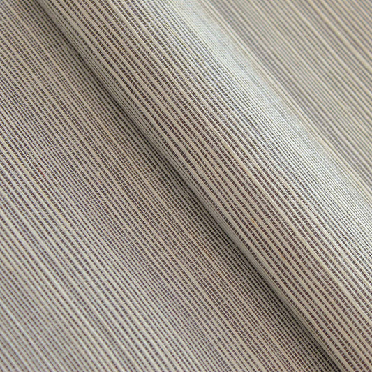 Sisal Tonal Hues Grasscloth Wallpaper - Light Natural on Soot
