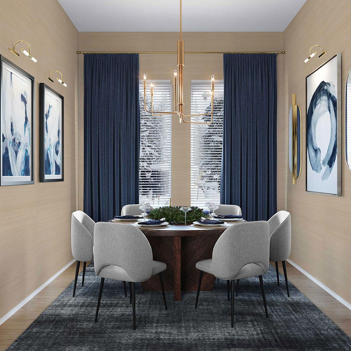 Sisal Tonal Hues Grasscloth Wallpaper - Natural on Tan